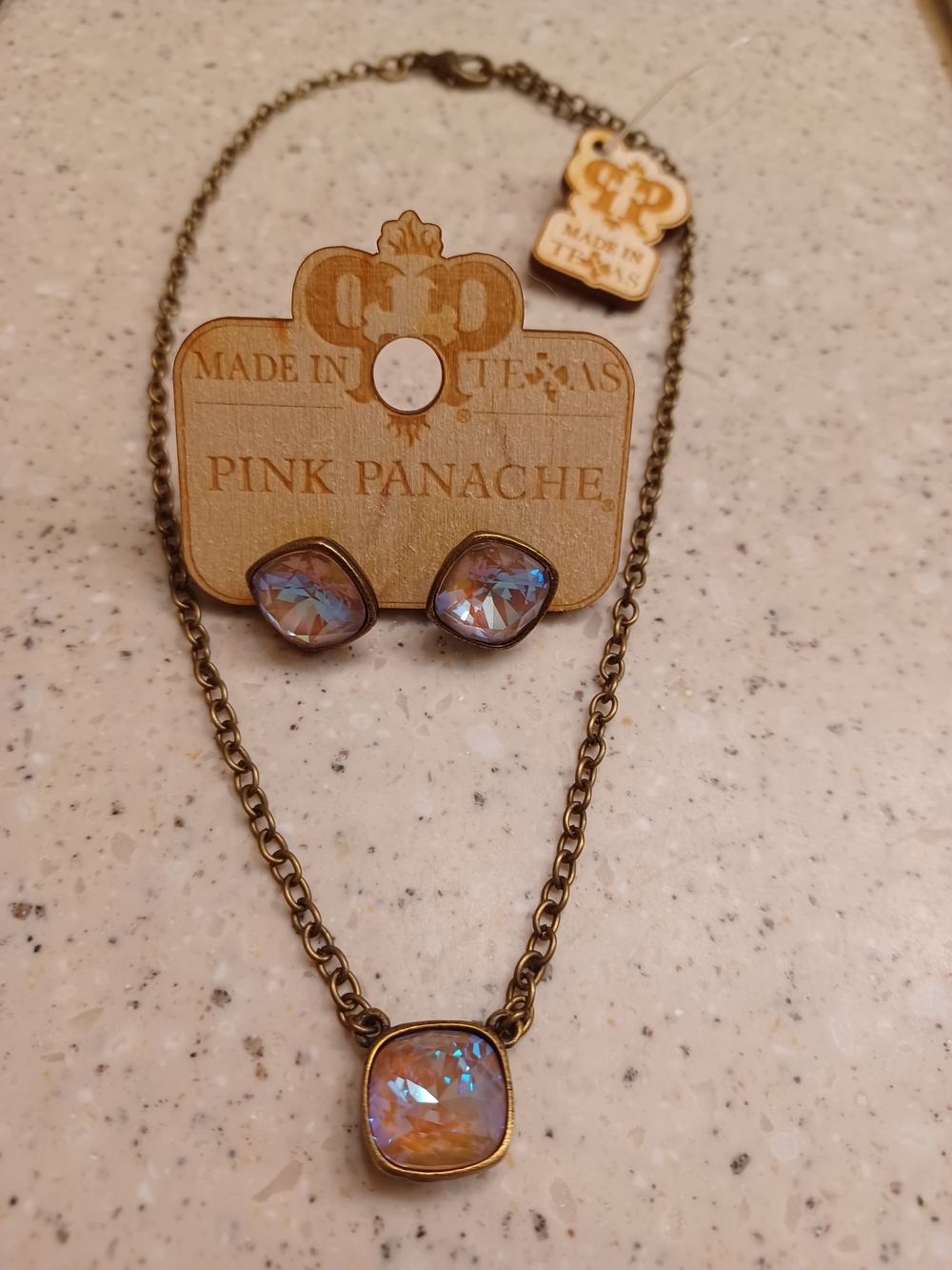 Pink Panache Necklace & Earring Set